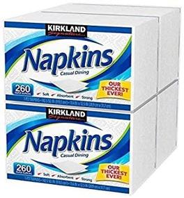 img 1 attached to 🍽️ Premium Kirkland Signature Casual Dining Napkins - 4 Packs, Total 1040 ct - Exceptional Quality & Versatility!