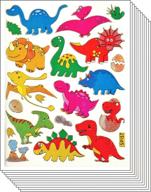 dazzling dino delight: glittery scrapbook stickers for kids - jazzstick 110 (10 sheets) logo