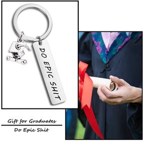 img 2 attached to MAOFAED Epic Graduation Keychain Gift - Perfect for Him or Her