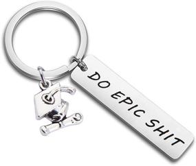 img 4 attached to MAOFAED Epic Graduation Keychain Gift - Perfect for Him or Her