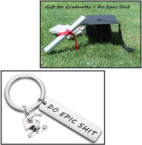 img 1 attached to MAOFAED Epic Graduation Keychain Gift - Perfect for Him or Her