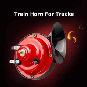 img 3 attached to 🔊 Introducing the 12V Super Loud Train Horn – Unleash the Raging Sound for Trucks, Cars, Motorcycles, and More (Red)