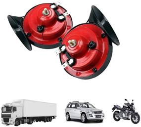 img 4 attached to 🔊 Introducing the 12V Super Loud Train Horn – Unleash the Raging Sound for Trucks, Cars, Motorcycles, and More (Red)