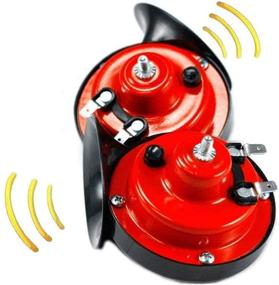 img 2 attached to 🔊 Introducing the 12V Super Loud Train Horn – Unleash the Raging Sound for Trucks, Cars, Motorcycles, and More (Red)