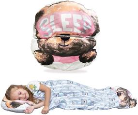 img 4 attached to Rebirthfox Pillow 57X20Cute Children Sleeping