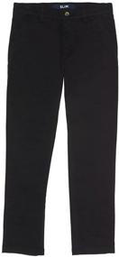 img 4 attached to Stylish & Comfy French Toast Boys' Slim Fit Stretch Chino Pants