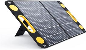 img 4 attached to 🔋 Togo Power солнечная панель зарядное устройство 60 Вт для генераторов Jackery Explorer 160/240/500/ROCKPALS/Flashfish/Baldr – Складная портативная солнечная батарея для кемпинга, автодома и активного отдыха.