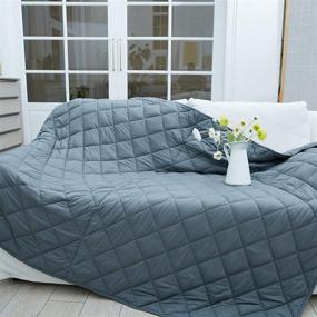 img 1 attached to 🌲 TreeCube King Size Weighted Blanket Adult: Ideal Heavy Blanket for Couples or Families (78"x85", 17lbs)