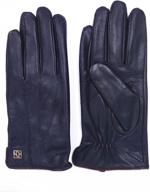 nappanovum lambskin leather classic touchscreen men's accessories for gloves & mittens logo
