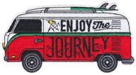 🧵 enhance your style with asilda store's 'enjoy the journey' embroidered patch - sew or iron-on! logo