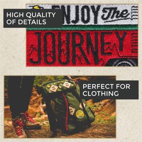 img 2 attached to 🧵 Enhance Your Style with Asilda Store's 'Enjoy The Journey' Embroidered Patch - Sew or Iron-on!