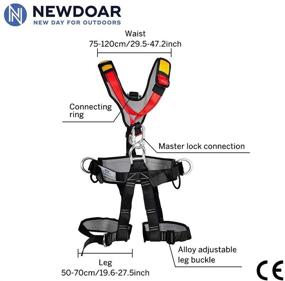 img 3 attached to NewDoar Climbing Harness Arborist Rappelling