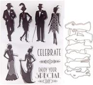 🎩 lzbrdy gentlemen lay in dress: party clear stamp and dies set, celebrate & enjoy with silicone stamps and dies! logo