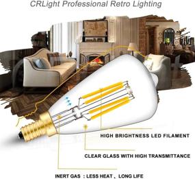 img 3 attached to 🔌 CRLight Dimmable Industrial Electrical Filament Candelabra Equivalent