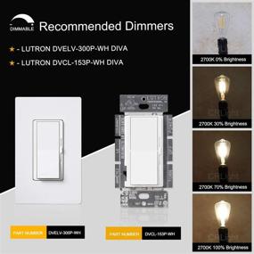 img 1 attached to 🔌 CRLight Dimmable Industrial Electrical Filament Candelabra Equivalent