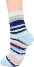 img 3 attached to Winter Fluffy Sleep Socks for Women – Fuzzy Fleece Athletic Warm Socks, Plush and Cozy