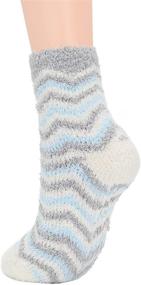 img 2 attached to Winter Fluffy Sleep Socks for Women – Fuzzy Fleece Athletic Warm Socks, Plush and Cozy