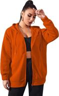 🧥 women's oversize drop shoulder hoodie coat with zip up, long sleeve, and drawstring logo