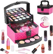 washable cosmetics portable pretend: the ultimate beauty kit for mess-free fun! logo