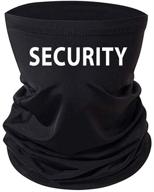 👤 black security neck gaiter: optimize your protection logo