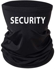 img 1 attached to 👤 Black Security Neck Gaiter: Optimize your Protection