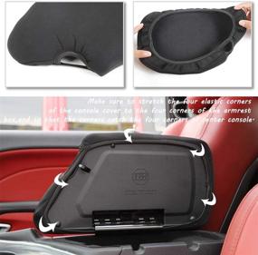 img 1 attached to 🖤 Вудонала черная накладка для подлокотника центральной консоли для Dodge Challenger 2015 и выше