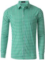 stay stylish with xi peng checkered gingham sleeve men's clothing logo