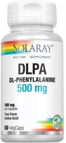 img 4 attached to 💊 Solaray DL-Фенилаланин 500 мг - Важное аминокислотное соединение для поддержания нервной системы, настроения и энергии - 60 VegCaps