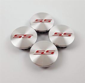 img 1 attached to Колесный диск Coolandi CS65S 4X Silver Red SS Camaro Emblem 2.2'' для Chevrolet: стильное обновление для вашего автомобиля.