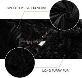 img 2 attached to Luxurious Lvylov Soft Fluffly Faux Fur Blanket King - Experience Ultimate Comfort and Warmth