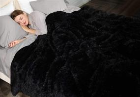 img 3 attached to Luxurious Lvylov Soft Fluffly Faux Fur Blanket King - Experience Ultimate Comfort and Warmth