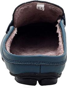 img 1 attached to Breathable Leather Men's Loafers & Slip-Ons - Go Tour Slippers