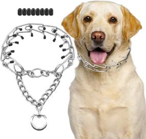 img 4 attached to 🐕 SuReady Stainless Steel Dog Prong Collar with Quick Release Snap Buckle for X-Large Dogs - Effective Choke Pinch Training Collar