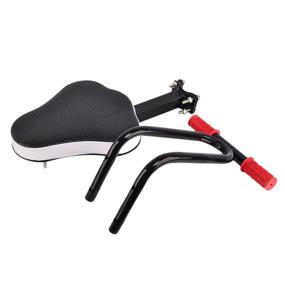 img 1 attached to 🚲 Черное детское велокресло Yamix - модное и съемное переднее велокресло с ручкой, идеальное велосипедное сидение для детей и малышей