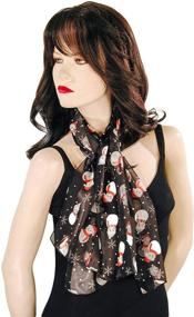 img 3 attached to Silver Snowmen Christmas Holiday Scarves Women's Accessories in Scarves & Wraps