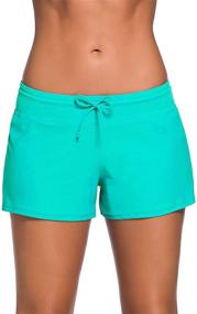 img 4 attached to Happy Sailed Boardshorts Tankini Bottoms Women's Clothing in Swimsuits & Cover Ups