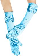bowknot gloves for girls' special occasions, weddings, evenings, and pageants - children's accessory logo