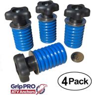 🔒 grippro atv anchors: прочный набор из 4 штук для подходящих крышка ключа polaris ranger lock & ride tie down anchor kit логотип