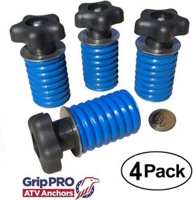 img 4 attached to 🔒 GripPRO ATV Anchors: прочный набор из 4 штук для подходящих крышка ключа Polaris Ranger Lock & Ride Tie Down Anchor Kit