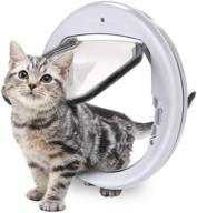 🐱 magnetic cats door: lightweight & durable, easy install for glass doors by ownpets - suitable for all cats and small dogs logo