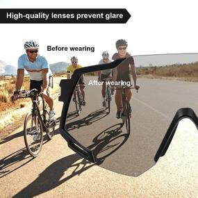 Polarized Cycling Glasses, UV400 Men Women Sports Sunglasses with 3  Interchangeable Lenses