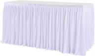 leegleri polyester pleated rectangle wedding food service equipment & supplies логотип