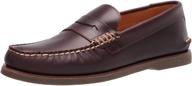 sperry cambridge penny loafer amaretto men's shoes logo