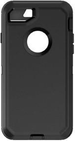 img 1 attached to 📱 Defender Case for iPhone 8 and iPhone 7 - Triple Layer Defense with Belt Clip Holster - Black