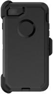 📱 defender case for iphone 8 and iphone 7 - triple layer defense with belt clip holster - black logo