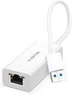 lention usb 3.0 gigabit ethernet adapter: high-speed wired lan network connector for switch, chromebook, mac, and more (cb-hu404ge, white) logo