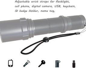 img 1 attached to Versatile Hand Wrist Lanyard Strap for Flashlights, USBs, Keys, Remote Controllers, Cameras, MP3 Players, iPhone and More