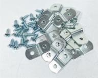 🔩 100 pack extra heavy duty offset clips with screws - 1/8 inch logo
