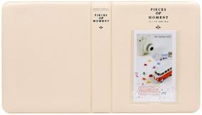 img 1 attached to 📷 Ablus 64-Pocket Mini Photo Album for Fujifilm Instax Mini Cameras & Name Cards: Organize Memories in Beige