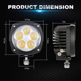 img 3 attached to Прожектор автофар "Auxbeam" прямоугольный с широким лучом